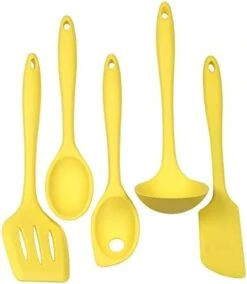 Premium Silicone Kitchen Tool And Utensil Set, 5 Piece, Pastel Blue -KitchenAid Shop 41lT5Xeka0L. AC