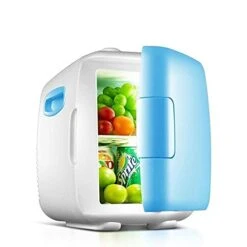 TONPOP Mini Fridge Portable Powered Cooler And Warmer For Cars, Road Trips, Homes, Offices, And Dorms (Blue 8L)