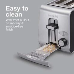 2 Slice Toaster With Extra Wide Slots, Sure-Toast Technology, Shade Selector & Bagel Setting, Black And Silver (22302) 9 2 Slice Toaster With Extra Wide Slots, Sure-Toast Technology, Shade Selector & Bagel Setting, Black And Silver (22302) -KitchenAid Shop 41lpveGXHRL