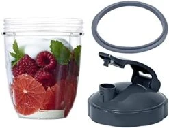 2 Pcs Replacement 18oz Cups For Blender【3 Size Options, 18oz, 24oz, 32oz】with Two Flip Top To Go Lid, Rubber Seals, Compatible With NutriBullet 600w And 900w Blender Accessory. -KitchenAid Shop 41lq1TSsBL. AC
