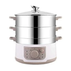 CXDTBH Electric Steamer Multifunctional Household Food Grade 304 Stainless Steel Large-capacity Steaming Pot In Electric Steam Pot