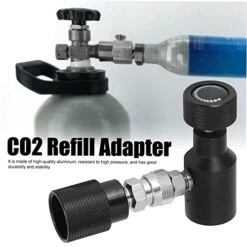 CO2 Cylinder Refill Adapter For Soda Makers - Save Money With Home Refills - W21.8-14 Thread Standard Compatible - Carbon Dioxide Tank Refill Kit -KitchenAid Shop 41lv9Re9rpL