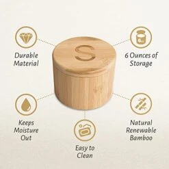 - Salt And Pepper Bowls With Lid, Bamboo Salt And Pepper Cellar With Spoons, Salt And Pepper Holder Engraved With S & P, 3.5 X 3 Inches, Ideal Gifts For Mom & Housewarming Gifts, 6 Oz, Set Of 2 -KitchenAid Shop 41lv9jKBpYL