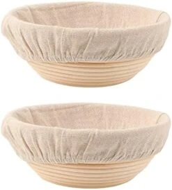 Bread Proofing Baskets Set Of 2 8.5 Inch Round Dough Proofing Bowls W/Liners Perfect For Home Sourdough Bakers Baking 13 Bread Proofing Baskets Set Of 2 8.5 Inch Round Dough Proofing Bowls W/Liners Perfect For Home Sourdough Bakers Baking -KitchenAid Shop 41lxiJebGL. AC