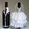 Bride And Groom Wine Bottle Covers- Wine Bottle Dress-up For Weddings- Wedding Gifts For The Couple- Fun Wine Bottle Covers- Wedding Centerpieces Decorations- Wine Décor- Wine Accessories (white) -KitchenAid Shop 41m073cZwkL