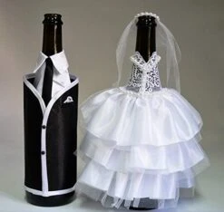 Bride And Groom Wine Bottle Covers- Wine Bottle Dress-up For Weddings- Wedding Gifts For The Couple- Fun Wine Bottle Covers- Wedding Centerpieces Decorations- Wine Décor- Wine Accessories (white) 17 Bride And Groom Wine Bottle Covers- Wine Bottle Dress-up For Weddings- Wedding Gifts For The Couple- Fun Wine Bottle Covers- Wedding Centerpieces Decorations- Wine Décor- Wine Accessories (white) -KitchenAid Shop 41m073cZwkL. AC