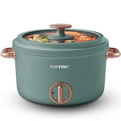 Ytric Electric Hot Pot, 2.5L Portable Electric Skillet With Nonstick Coating, Dual Power Control Multi-Function Electric Cooker For Stir Fry, Steak, Noodles, Ramen Cooker For Dorm And Office, Green