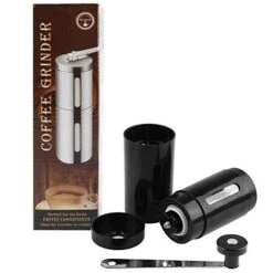 Manual Coffee Grinder，Handheld Portable Bean Grinder With Adjustable Ceramic Conical Burr Brushed Stainless Steel Hand Crank Mill (black) -KitchenAid Shop 41m10B7bUAL