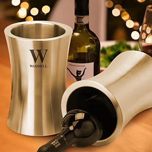 Personalized Wine Chiller Bucket Stainless Steel Custom Name Wine Bottle Cooler Bucket Wine & Champagne Cooler Chiller For Parties, Dinner–Keep Wine & Beverages Cold–Holds Any 750ml Bottle 4 Personalized Wine Chiller Bucket Stainless Steel Custom Name Wine Bottle Cooler Bucket Wine & Champagne Cooler Chiller For Parties, Dinner–Keep Wine & Beverages Cold–Holds Any 750ml Bottle - Image 2