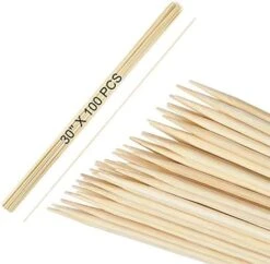 6" Natural Bamboo Skewers For BBQ，Appetiser，Fruit，Cocktail，Kabob，Chocolate Fountain，Grilling，Barbecue，Kitchen，Crafting And Party. Φ=4mm, More Size Choices 8"/10"/12"/14"/16"/30"(100 PCS) -KitchenAid Shop 41m44DNWD5L. AC
