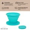 100% Silicone Collapsible Pour Over Coffee Maker Great For Travel, Backpacking, Camping, Vanlife (Teal) -KitchenAid Shop 41m7g7qek8L