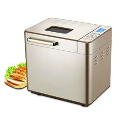 AMAYYAmbj Bread Maker LCD Fully Automatic Bread Machine, Small Multi-Function Intelligent Bread Maker, Ferment Flour Maker, Toaster Bread