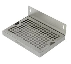 "Kegco SEWM-86 8"" Wall Mount Drip Tray - No Drain", Stainless Steel (1)