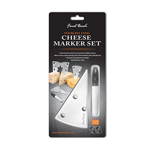 Final Touch Stainless Steel 4 Piece Cheese Marker Set 7 Final Touch Stainless Steel 4 Piece Cheese Marker Set - Image 5