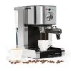 Passionata Rossa Espresso And Cappuccino Machine, 15 Bars Of Pressure, Steam Frother For Frothing Milk And Preparing Hot Drinks, 0.33 Gallon (6 Cups)