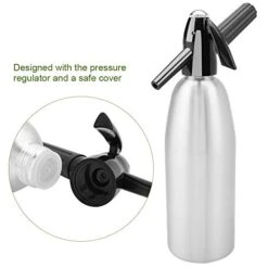 Soda Maker, Alloy Soda Bottle, Portable Siphon Carbonated Seltzer Water Maker(silver) -KitchenAid Shop 41mIE6ePoZL