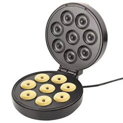 Mini Donut Maker - Non-Stick 8-hole Donas Maker,1400W Mini Donut Maker Machine, Donut Machine With LED Light Display For Mini Doughnuts, Brownies, Cakes, Muffins Yanquan