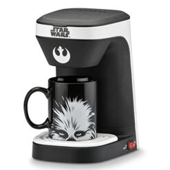 STAR WARS 1-Cup Coffee Maker With Mug,Black,Single Serve