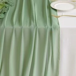 ONATIA 11Ft Teal Blue Chiffon Table Runner 29 X 130 Inches For Romantic Wedding Party Bridal Shower Decorations -KitchenAid Shop 41mOGEJvQEL. AC