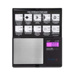 Eries Digital Pocket Weight Scale 1kg X 0.1g, (Black), AWS-1KG-BLK -KitchenAid Shop 41mQz9thfL