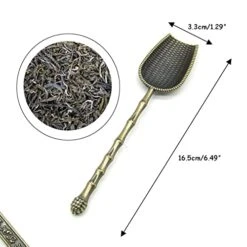 3 Pack Vintage Metal Measuring Spoons Scoop Coffee Scooper Loose Leaf Tea Scoop For Tea Coffee