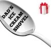 Gifts For Dad, Fathers Day Gift Engraved Spoon Dad's Ice Cream Shovel, Gifts For Men Who Have Everything, Emotional Dad Gifts, Dad Birthday Gift, Made In Italy Stainless Steel Ice Cream Spoon -KitchenAid Shop 41mXeBCy26L