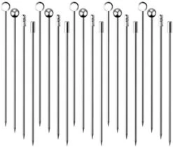 Cocktail Picks Stick, 20Pcs Stainless Steel Martini Picks, Reusable Metal Cocktail Skewers Olives Appetizers Bloody Mary Brandied -KitchenAid Shop 41maSglI0cL. AC