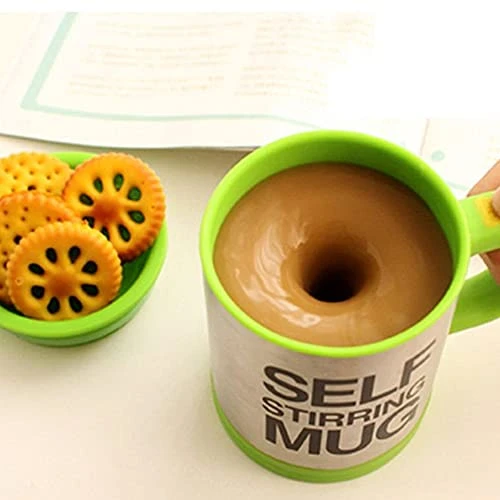 SEIWEI 1Pcs Red Smart Stainless Steel Mixing Mug 400ml Mugs Automatic Electric Self Stirring Mug Cup Coffee Milk Juice Mix Cup Drinkware 4 SEIWEI 1Pcs Red Smart Stainless Steel Mixing Mug 400ml Mugs Automatic Electric Self Stirring Mug Cup Coffee Milk Juice Mix Cup Drinkware - Image 2