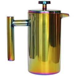 French Press Coffee Maker – 1 Or 2 Cups Small Stainless Steel Coffee Maker Double Walled French Press Rainbow 12oz/350ml -KitchenAid Shop 41mfpoRRk3S
