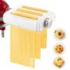 Universal Pasta Attachment For KitchenAid Mixers, 3 In 1 Pasta Maker Accessories For Homemade Pasta, Include Pasta Sheet Roller, Angel Hair Spaghetti Cutter And Fettuccine Cutter, Easy To Clean -KitchenAid Shop 41miKdBIiLL