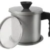 Bacon Grease Container With Fine Mesh Strainer 1.8 L / 60 Oz Refined Iron Kitchen Cooking Oil Can With Lid And A Tray Easy-Grip Handle Suitable For Fat Separator And Storage -KitchenAid Shop 41mj1cdzqQL