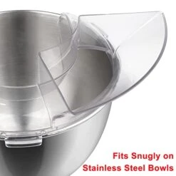 FIRJOY Pouring Shield For KitchenAid 4.5 And 5 Quart Stainless Steel Bowls ONLY - Secure Fit Splash Guard Accessory For KitchenAid Tilt-Head Stand Mixers (Clear) -KitchenAid Shop 41mpugjmPHL