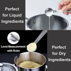 20PCS Measuring Cups And Measuring Spoons Set, Food-Grade Stainless Steel Measure Cup Set For Cooking Baking Measurement, Including 7 Cups, 9 Spoons, Level, Magnetic Chart, Stackable Measuring Set 11 20PCS Measuring Cups And Measuring Spoons Set, Food-Grade Stainless Steel Measure Cup Set For Cooking Baking Measurement, Including 7 Cups, 9 Spoons, Level, Magnetic Chart, Stackable Measuring Set -KitchenAid Shop 41mv3dB0GIL