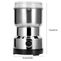 Electric Coffee Bean Grinder,Multi?Function Stainless Steel Large Grinding Capacity Electric Spice/Coffee Grinder Mill Blender With Visual Transparent Cover,For Spices,Herbs,Nuts,Grains,Silver(US) -KitchenAid Shop 41mvFH62JqL