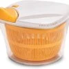 Salad Spinner Large Multifunction Design BPA Free,Manual Good Grips Crank Handle&Locking Fruits And Vegetables Dryer Dry Off&Drain Lettuce Quick Spinner