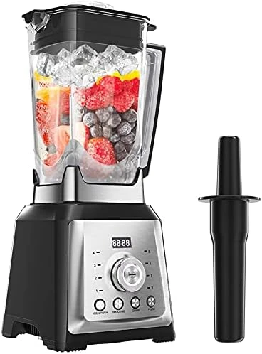 Smoothie Blender Maker, 1450W Powerful Blenders For Kitchen With Time Display, Stepless Control, 2L BPA-Free Tritan Container, 8 Sharp Blades, Jug Kitchen Blender With 30000 RPM High Speed, Ice Crush Blender For Shakes/Smoothies/Ice/Soup/Nut 10 Smoothie Blender Maker, 1450W Powerful Blenders For Kitchen With Time Display, Stepless Control, 2L BPA-Free Tritan Container, 8 Sharp Blades, Jug Kitchen Blender With 30000 RPM High Speed, Ice Crush Blender For Shakes/Smoothies/Ice/Soup/Nut - Image 8