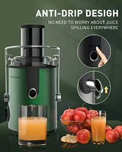 Juicer Machine, 800W Juice Extractor With 3'' Big Mouth, 3 Speed Centrifugal Juicer For Whole Fruit Vegetable, Easy To Clean, Non-Slip Feet, BPA-Free -KitchenAid Shop 41n2FeTdOTS