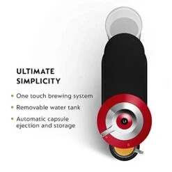 Nespresso Vertuo Next Coffee And Espresso Machine By Breville With Milk Frother, 1.1 Liters, Cherry -KitchenAid Shop 41n2Wv5KRrL