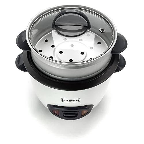 6-Cup Cooked (3 Uncooked) Electric Rice Cooker With Removable Nonstick Pot & Food Steamer, One Touch Operation, Warm Mode, With Measuring Cup & Spatula & Recipe Book, Perfect For Rice, Soups, Stews, Grains, Oatmeal - White 5 6-Cup Cooked (3 Uncooked) Electric Rice Cooker With Removable Nonstick Pot & Food Steamer, One Touch Operation, Warm Mode, With Measuring Cup & Spatula & Recipe Book, Perfect For Rice, Soups, Stews, Grains, Oatmeal - White - Image 3