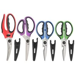 1026726 4-Piece Heavy Duty Shears Set With Guards, Multi-Color