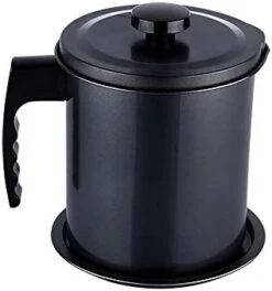 18/8 Stainless Steel Oil Storage Grease Keeper, Grease Strainer Pot Grease Container With Mesh Strainer (2.0 L) -KitchenAid Shop 41nAp8A5tAL. AC