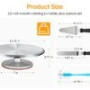 12 Inch Cake Turntable Cake Decorating Kit Supplies, 7 Pcs Baking Supplies Aluminium Alloy Revolving Cake Decorating Stand, With 3 Icing Smoother, Icing Spatula, Silicone Spatula, Cake Cutter 1 12 Inch Cake Turntable Cake Decorating Kit Supplies, 7 Pcs Baking Supplies Aluminium Alloy Revolving Cake Decorating Stand, With 3 Icing Smoother, Icing Spatula, Silicone Spatula, Cake Cutter -KitchenAid Shop 41nBa7hCZUL