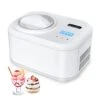 1 Quart Automatic Ice Cream Maker With Compressor, No Pre-freezing, 4 Modes Frozen Yogurt Machine With LCD Display & Timer, Electric Sorbet Maker Gelato Maker, Keep Cool Function