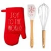 Ae Dunn Collection 3 Piece Holiday Oven Mitt Set With Spatula And Whisk -KitchenAid Shop 41nJaAIZRYL