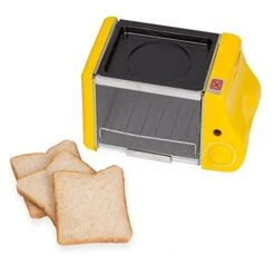 MBJ Bread Maker Multifunction Mini Electric Roast Oven Grill Fried Eggs Omelette Frying Pan Breakfast Machine Bread Maker Toaster (Color : Yellow) -KitchenAid Shop 41ndhq1oIIL