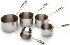 Stainless Steel Measuring Cup Set, 5-Piece, Silver