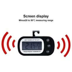 Freezer Thermometer, Fridge Thermometer Plastic Material Minus20 To 50℃ 3 Placement Methods Mini Design For Refrigerator For Home -KitchenAid Shop 41nnicQEO0L