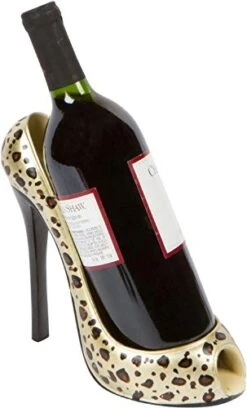 Gh Heel Wine Bottle Holder - Stylish Conversation Starter Wine Rack (Leopard Print) -KitchenAid Shop 41nq6jmleiL