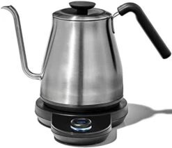 OXO Brew Gooseneck Electric Kettle – Hot Water Kettle, Pour Over Coffee & Tea Kettle, Adjustable Temperature, Built-In Brew Timer, Stainless Steel, 1L​ -KitchenAid Shop 41nqTXP1BbL. AC