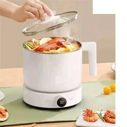 ALLMRO Large Pot Intelligent Multi-Function Cooking Pot Dormitory Household Mini Hot Pot Noodle Cooking Electric Pot